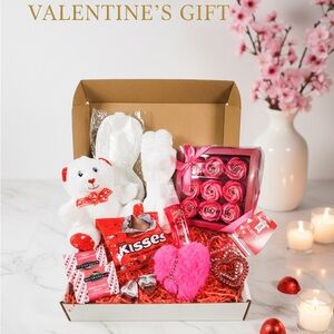 Valentine's Gift Box with Teddy and Chocolates